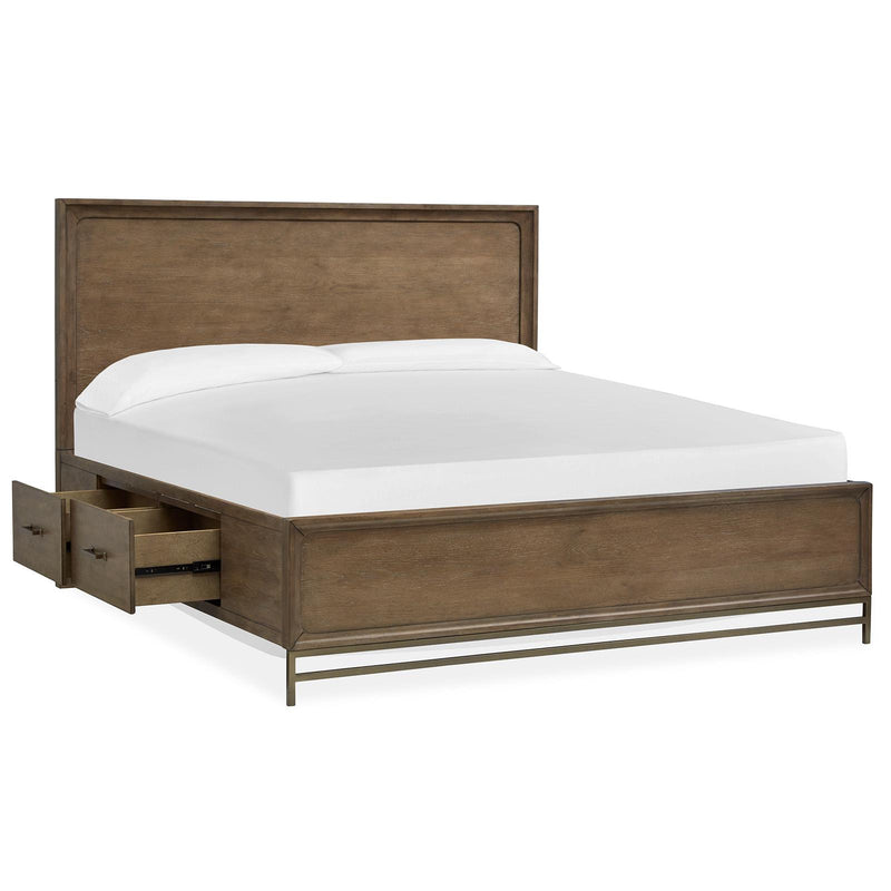 Magnussen Lindon B5570-54A Queen Panel Bed with Storage Rails IMAGE 2