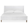  Magnussen Lindon B5570-50W Queen White Upholstered Island Bed IMAGE 2