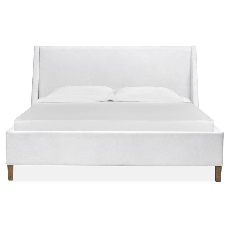 Magnussen Lindon B5570-50W Queen White Upholstered Island Bed IMAGE 2