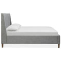  Magnussen Lindon B5570-50G Queen Grey Upholstered Island Bed IMAGE 3