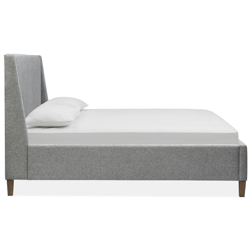 Magnussen Lindon B5570-50G Queen Grey Upholstered Island Bed IMAGE 3