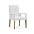  Magnussen Lindon D5570-73W Dining Arm Chair with White Upholstered Seat & Back IMAGE 1
