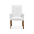  Magnussen Lindon D5570-73W Dining Arm Chair with White Upholstered Seat & Back IMAGE 2