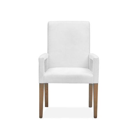  Magnussen Lindon D5570-73W Dining Arm Chair with White Upholstered Seat & Back IMAGE 2