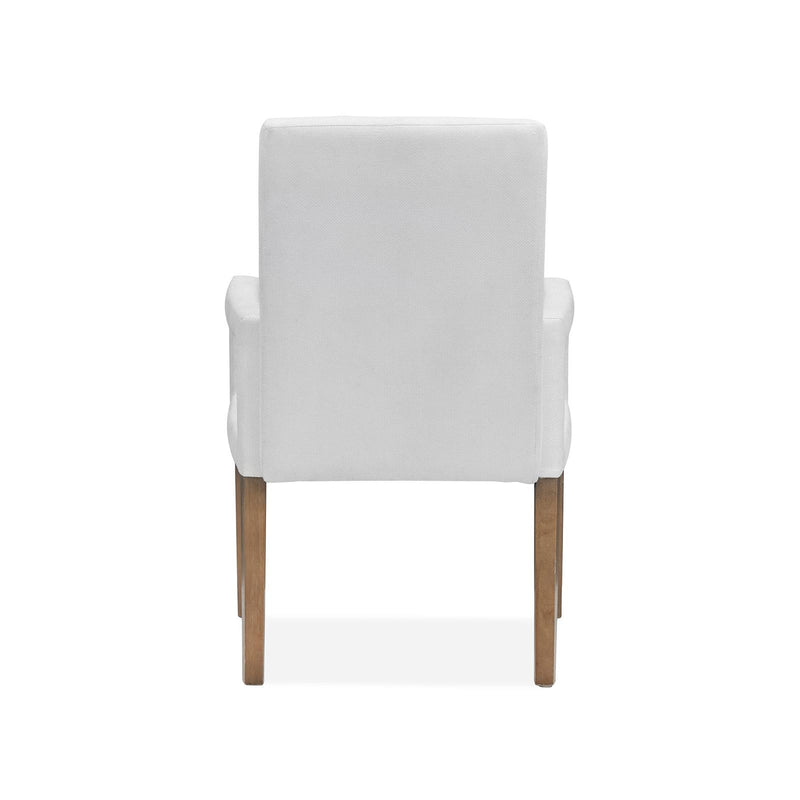 Magnussen Lindon D5570-73W Dining Arm Chair with White Upholstered Seat & Back IMAGE 5