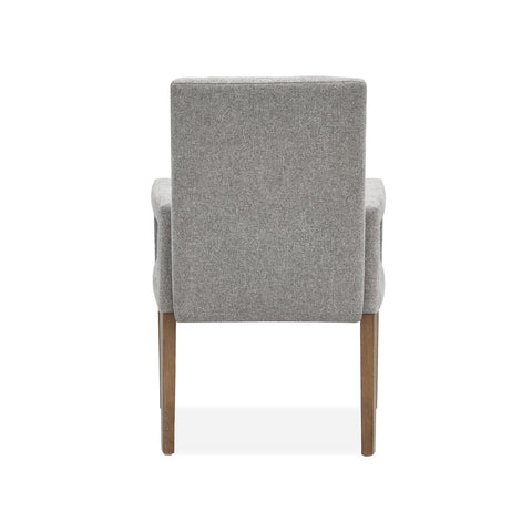  Magnussen Lindon D5570-73G Dining Arm Chair with Grey Upholstered Seat & Back IMAGE 4