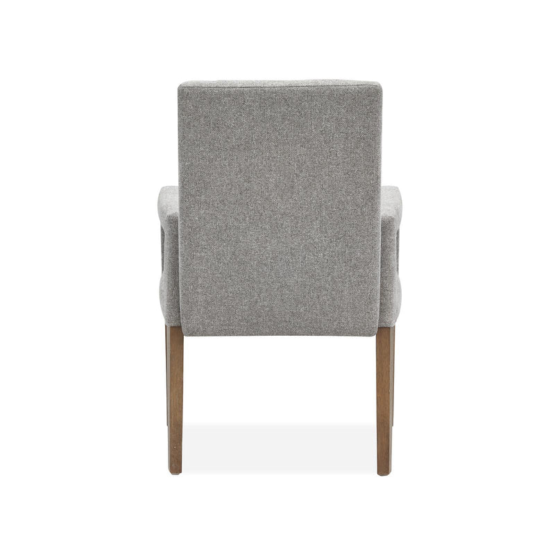 Magnussen Lindon D5570-73G Dining Arm Chair with Grey Upholstered Seat & Back IMAGE 4