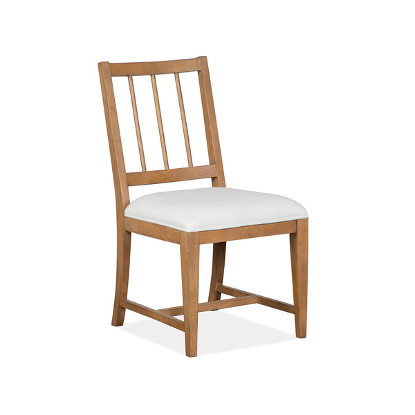 Magnussen Lindon D5570-62W Dining Side Chair with White Upholstered Seat IMAGE 1