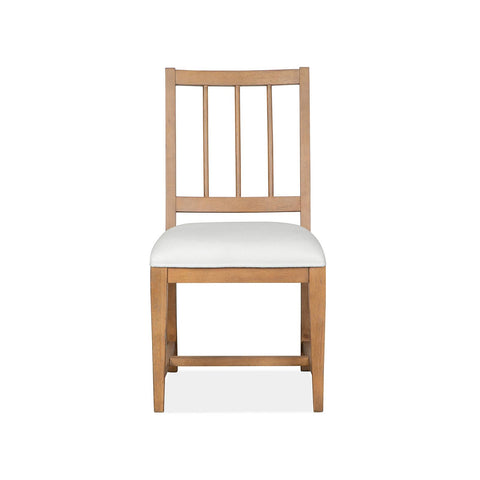  Magnussen Lindon D5570-62W Dining Side Chair with White Upholstered Seat IMAGE 2