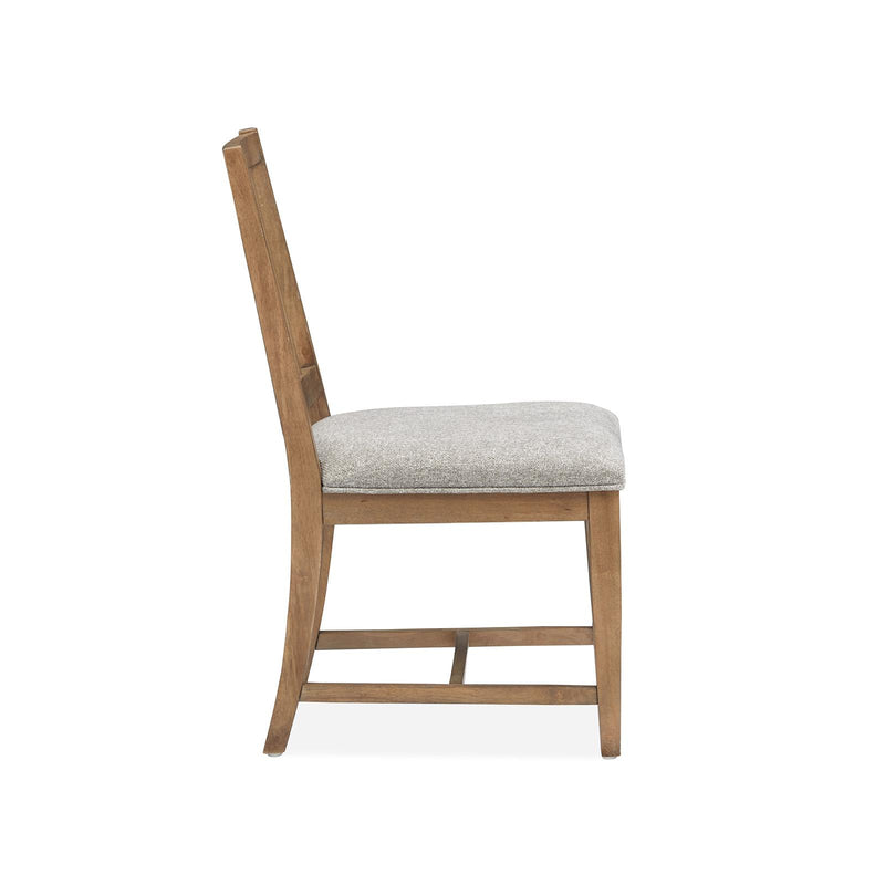Magnussen Lindon D5570-62G Dining Side Chair with Grey Upholstered Seat IMAGE 3