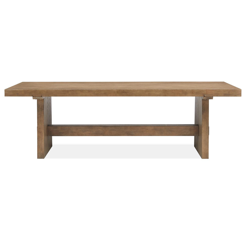 Magnussen Lindon D5570-21 Trestle Dining Table IMAGE 2
