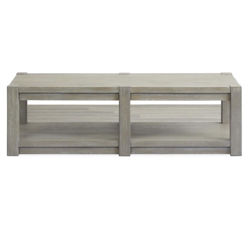 Magnussen Burgess T5701-42 Rectangular Shelf Cocktail Table with Casters IMAGE 2