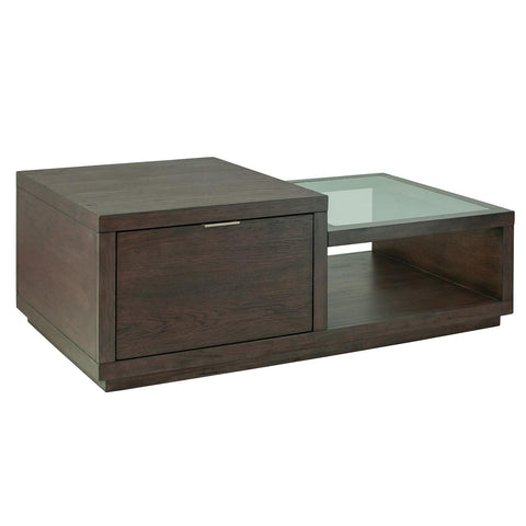  Magnussen Merrick T5653-43 Rectangular Cocktail Table with Casters IMAGE 1