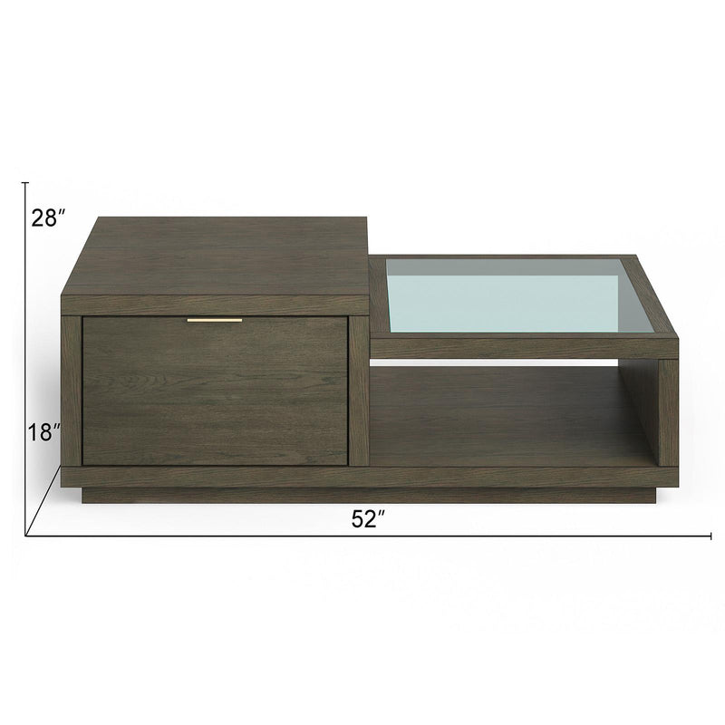 Magnussen Merrick T5653-43 Rectangular Cocktail Table with Casters IMAGE 3