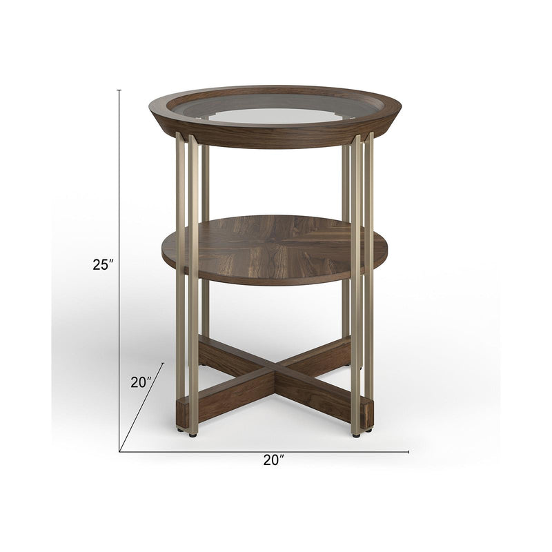 Magnussen Elora T5639-05 Round End Table IMAGE 3