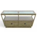  Magnussen Hardison T5631-43 Rectangular Cocktail Table with Casters IMAGE 1