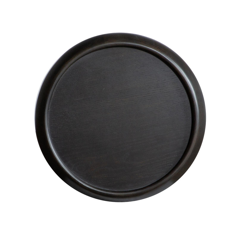 Magnussen Lindon T5570-35D Dark Round Accent End Table IMAGE 2