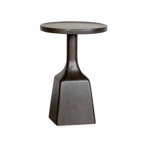 Magnussen Lindon T5570-30D Dark Round Pedestal Accent End Table IMAGE 1
