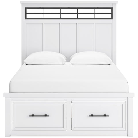  Benchcraft Ashbryn B844B2 Queen Panel Storage Bed IMAGE 2