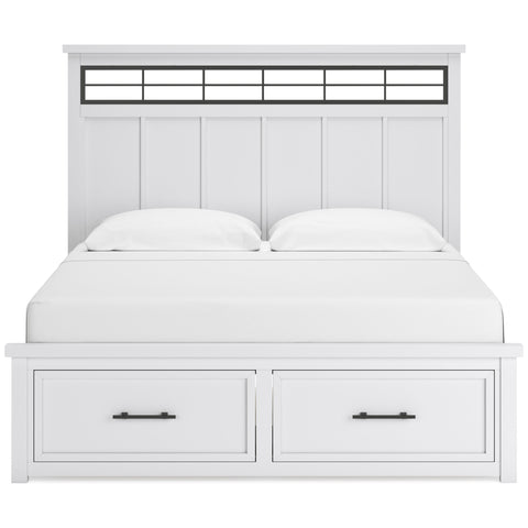  Benchcraft Ashbryn B844B4 King Panel Storage Bed IMAGE 2