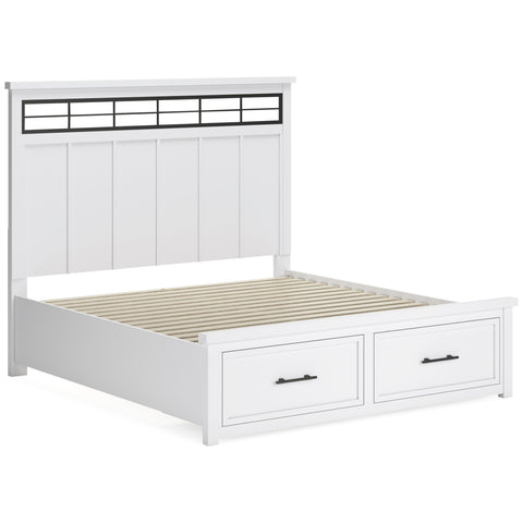  Benchcraft Ashbryn B844B4 King Panel Storage Bed IMAGE 5
