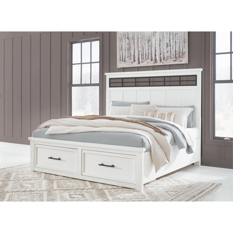  Benchcraft Ashbryn B844B4 King Panel Storage Bed IMAGE 6