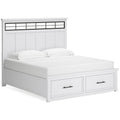  Benchcraft Ashbryn B844B5 California King Panel Storage Bed IMAGE 1