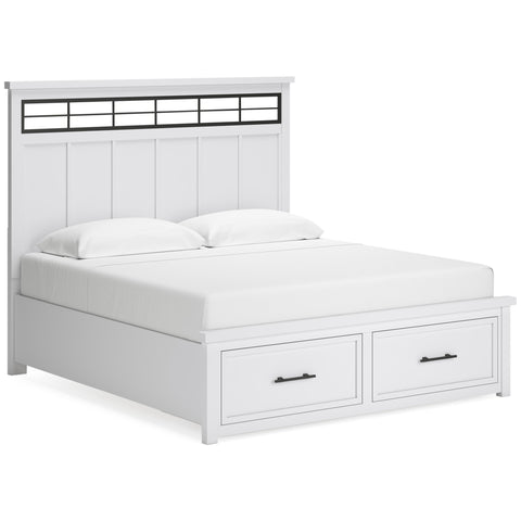  Benchcraft Ashbryn B844B5 California King Panel Storage Bed IMAGE 1