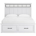  Benchcraft Ashbryn B844B5 California King Panel Storage Bed IMAGE 2