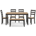  Signature Design by Ashley Gesthaven D396-325 Dining Room Table Set IMAGE 2