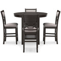  Signature Design by Ashley Langwest D422-223 Dining Room Counter Table Set IMAGE 2