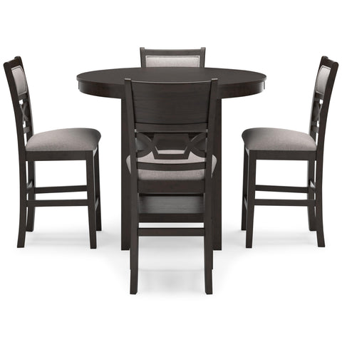  Signature Design by Ashley Langwest D422-223 Dining Room Counter Table Set IMAGE 2