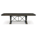 Signature Design by Ashley Maylee Dining Table with Pedestal Base D947-55B/D947-55T IMAGE 3