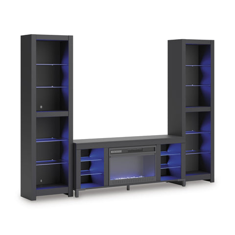  Signature Design by Ashley Cayberry W2721W2 3 pc Entertainment Center with Electric Fireplace IMAGE 4