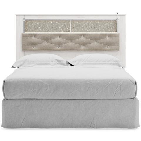  Signature Design by Ashley Altyra B2640-65 Queen Upholstered Panel Bookcase Headboard IMAGE 3