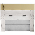  Signature Design by Ashley Altyra B2640-65 Queen Upholstered Panel Bookcase Headboard IMAGE 5
