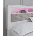  Signature Design by Ashley Altyra B2640-65 Queen Upholstered Panel Bookcase Headboard IMAGE 7