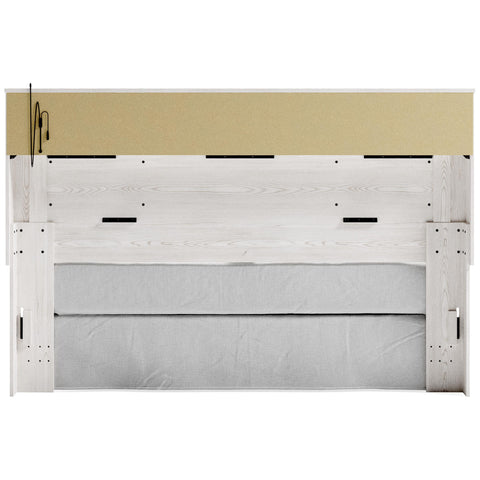  Signature Design by Ashley Altyra B2640-69 King Upholstered Panel Bookcase Headboard IMAGE 5