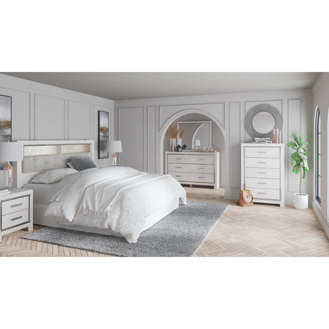  Signature Design by Ashley Altyra B2640-69 King Upholstered Panel Bookcase Headboard IMAGE 8
