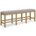  Signature Design by Ashley Havonplane D773-09 XL Counter Upholstered Dining Room Bench IMAGE 1