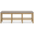  Signature Design by Ashley Havonplane D773-09 XL Counter Upholstered Dining Room Bench IMAGE 2