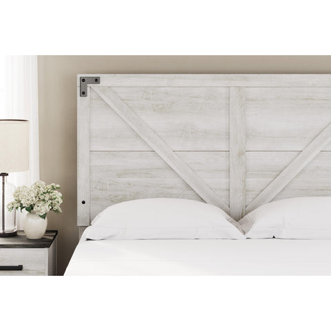  Signature Design by Ashley Shawburn EB4121-157 Queen Crossbuck Panel Headboard IMAGE 3