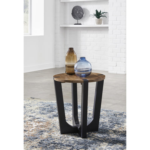  Signature Design by Ashley Hanneforth T726-6 Round End Table IMAGE 4