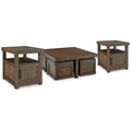  Signature Design by Ashley Boardernest T738T1 Coffee Table and 2 End Tables IMAGE 1