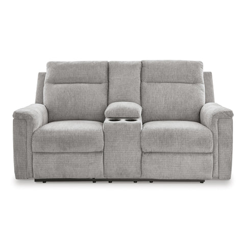  Signature Design by Ashley Barnsana 3320196C Double Reclining Power Loveseat with Console IMAGE 3