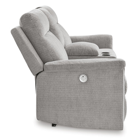  Signature Design by Ashley Barnsana 3320196C Double Reclining Power Loveseat with Console IMAGE 4