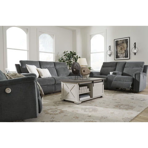  Signature Design by Ashley Barnsana 3320296C Double Reclining Power Loveseat with Console IMAGE 9