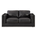 Signature Design by Ashley Amiata Stationary Leather Match Loveseat 5740535C IMAGE 2