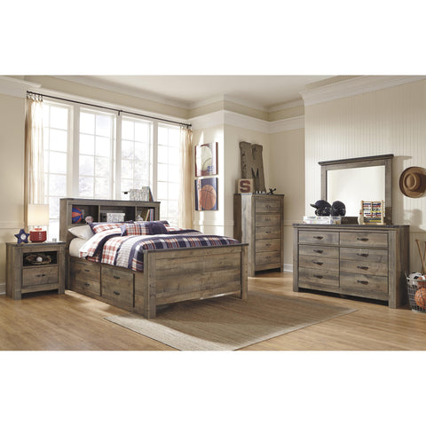  Signature Design by Ashley Trinell B446B79 Full Bookcase Bed with 2 Sided Storage IMAGE 3