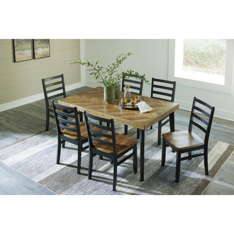  Signature Design by Ashley Blondon D413-425 Rectangular Dining Room Table Set IMAGE 11